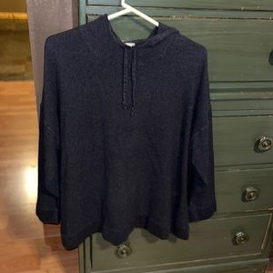 J. Hill Waffle Print Slightly Cropped Hoodie